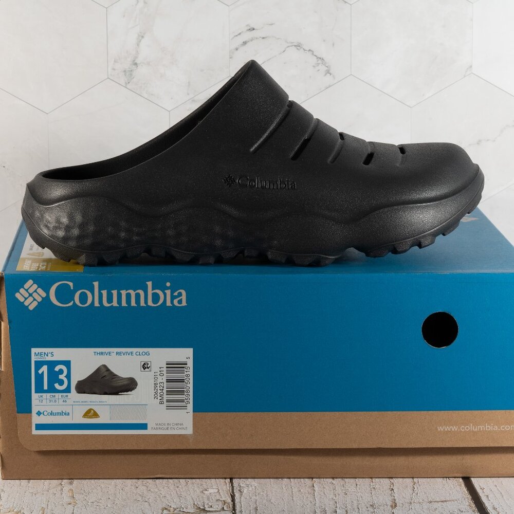 Columbia Men's Thrive Revive Clog, Shark/Shark, Size 13 M - Picture 8 of 14